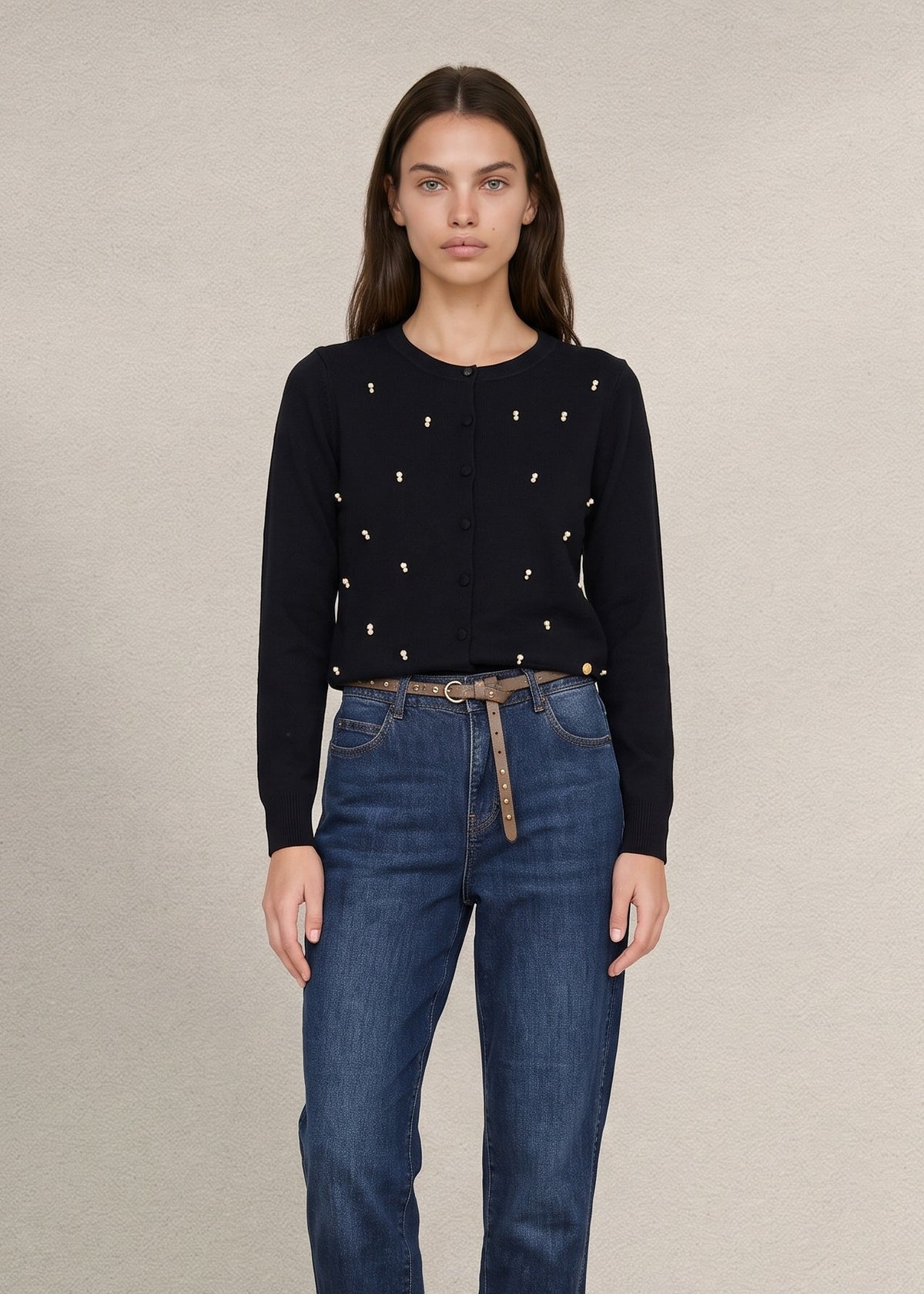 Cardigan Perle Nero