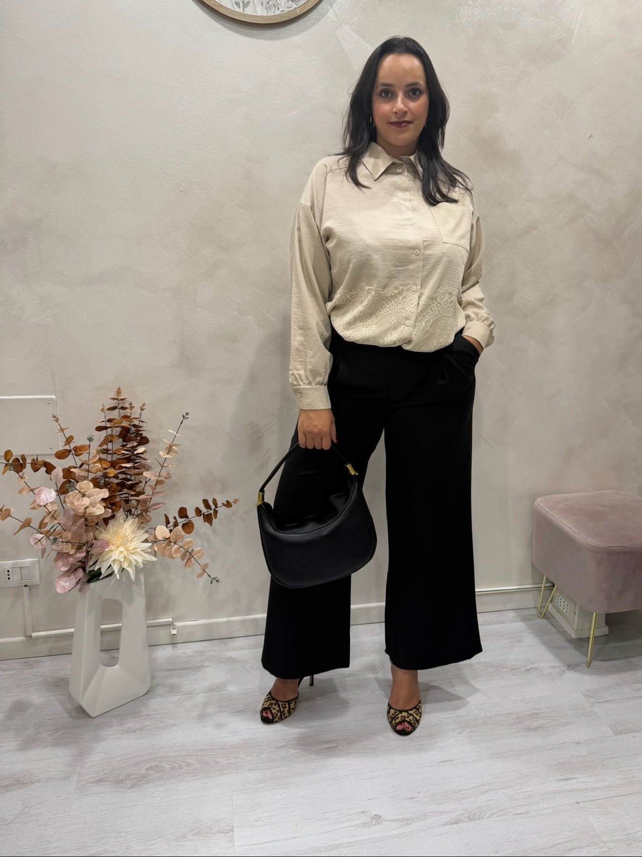 Camicia con fondo in pizzo - MADE IN 1982