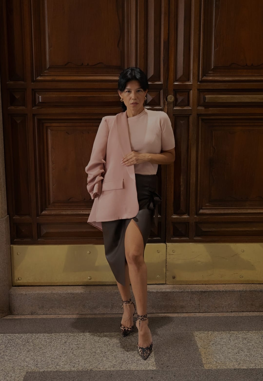 Blazer maniche arricciate
