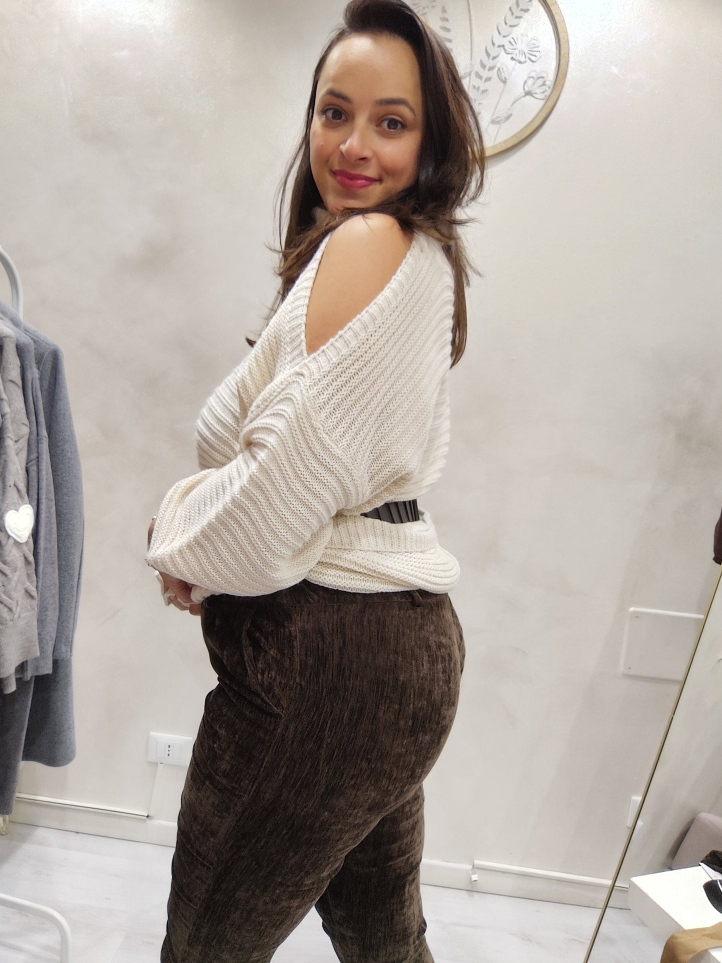 Pantaloni Simil Velluto