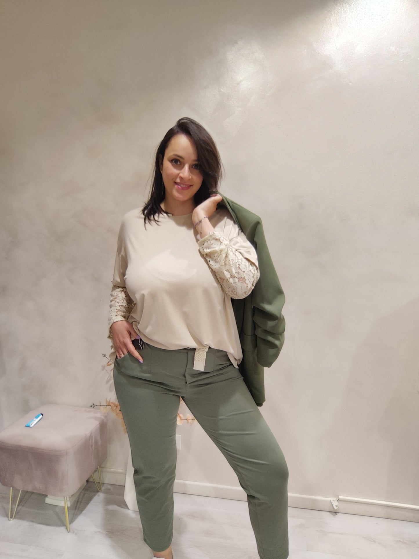 Pantaloni Beta cotone