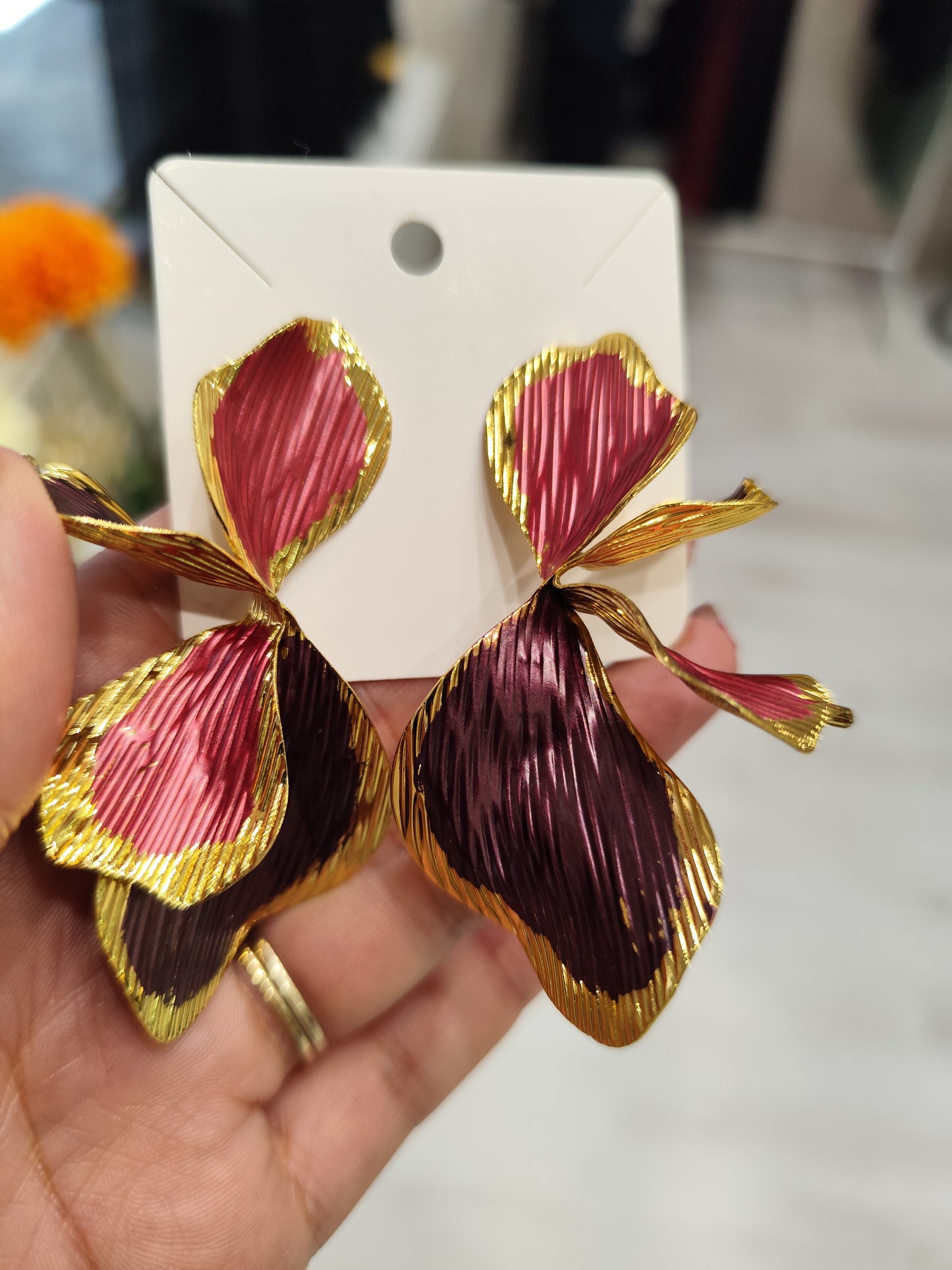 Orecchini Orchidea Maxi