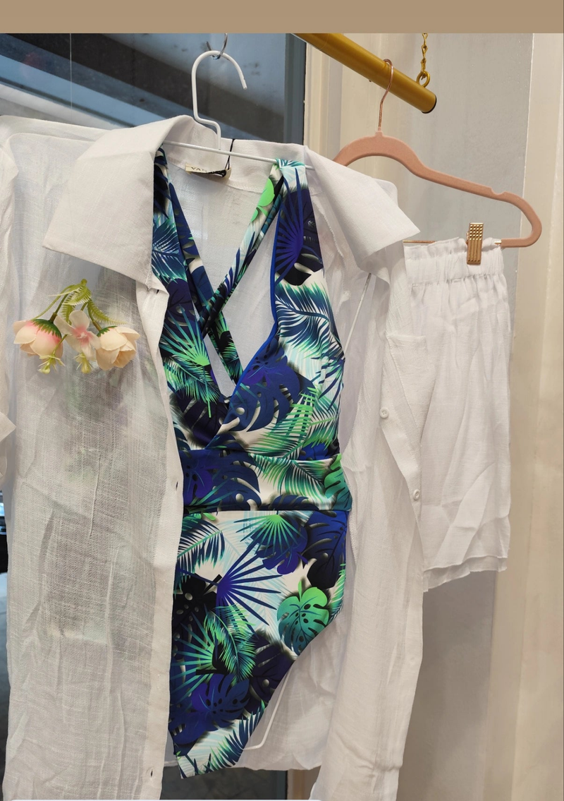 Costume Intero Caribe Blu