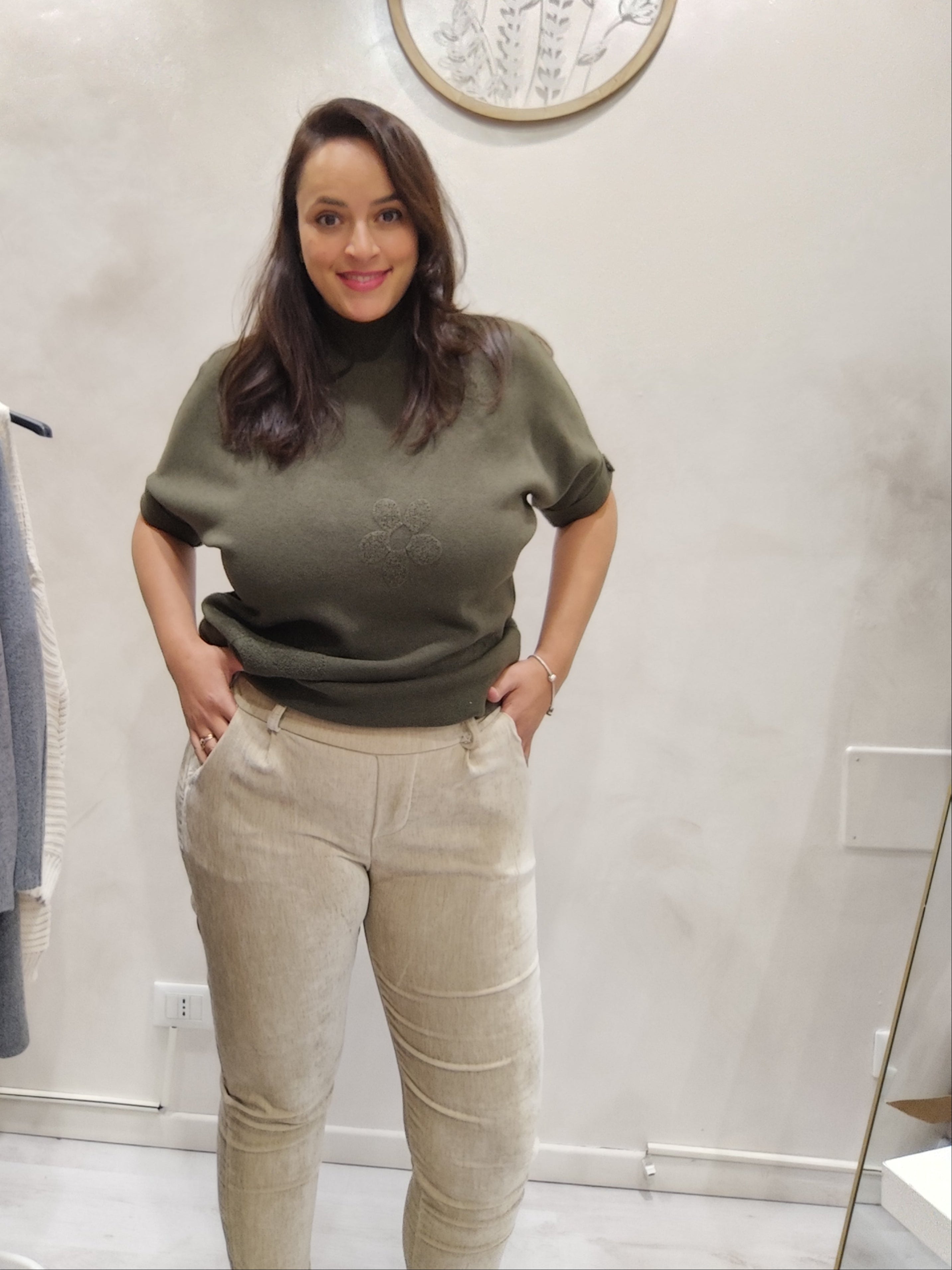 Pantaloni Simil Velluto