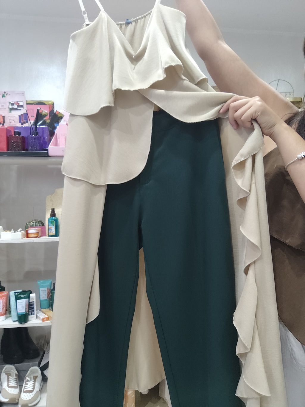 Maglia Boho lunga Beige