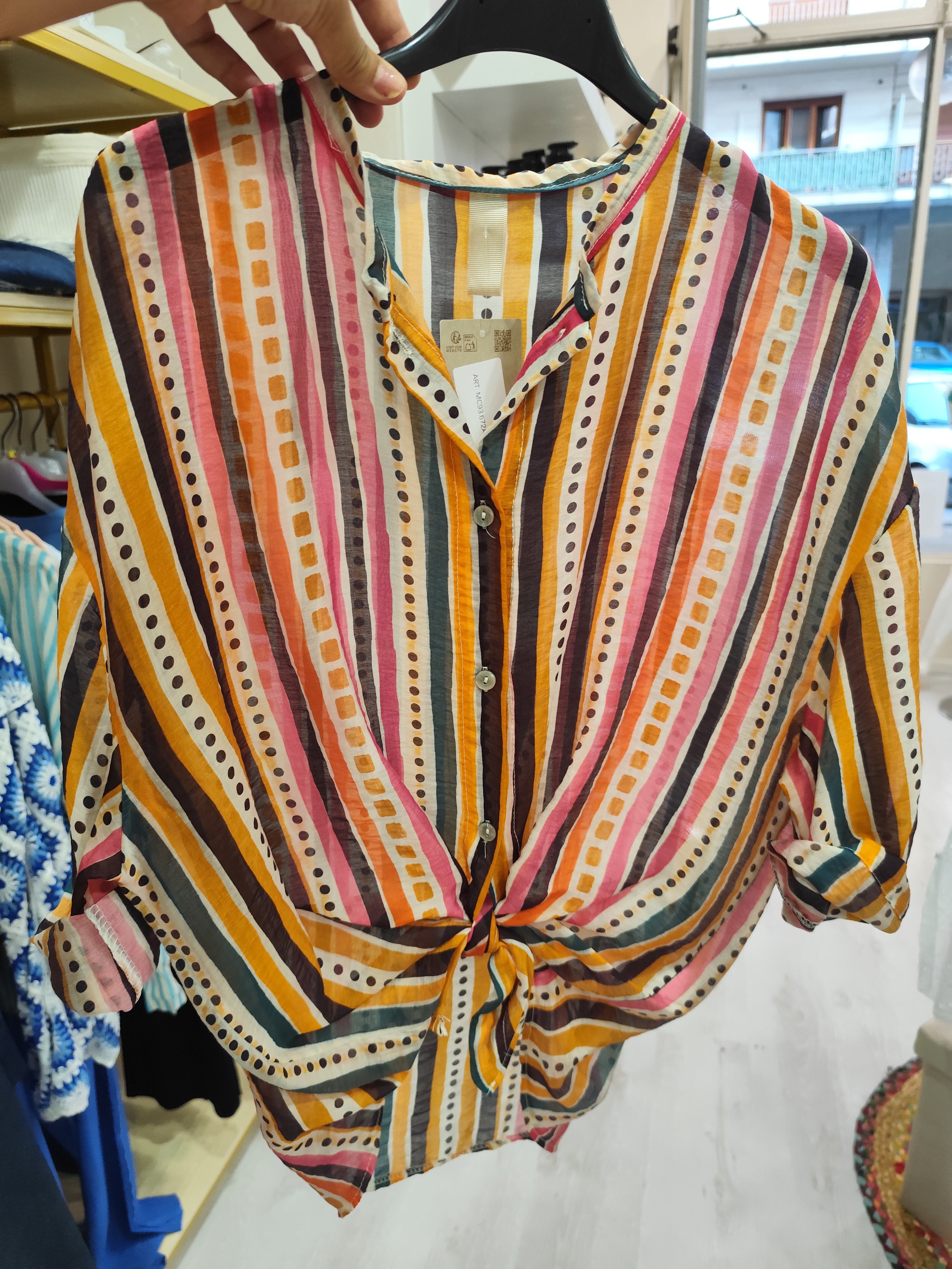 Camicia a righe