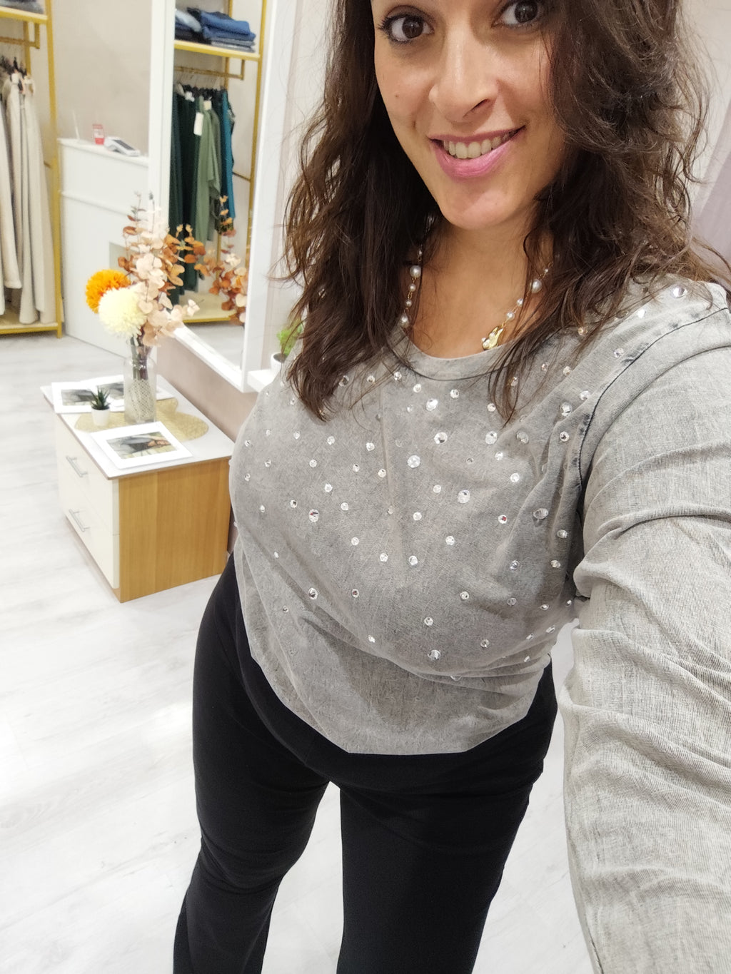 Maglia con Strass - Sophia Curvy