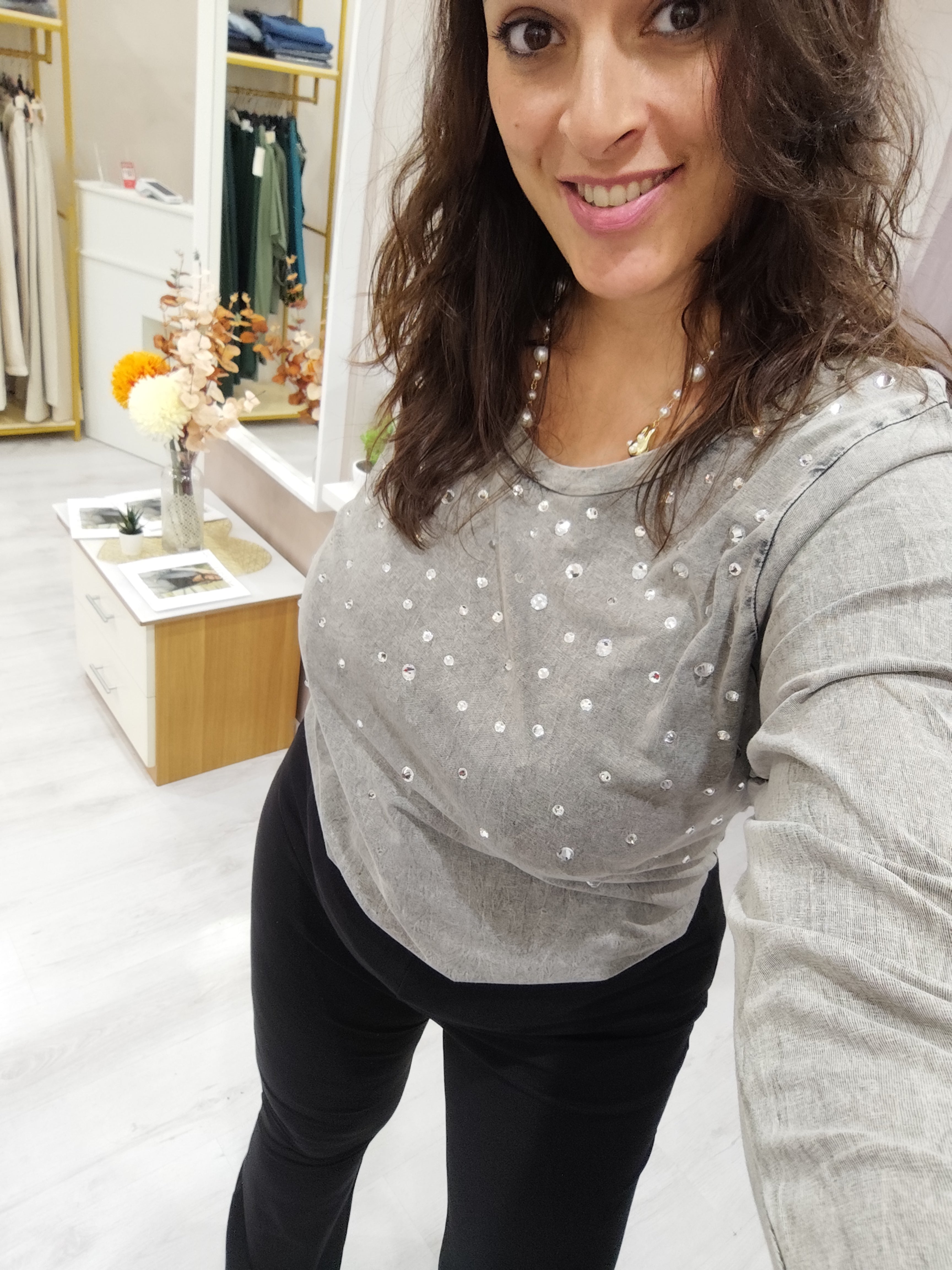 Maglia con Strass - Sophia Curvy