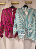 Camicia a righe sottili