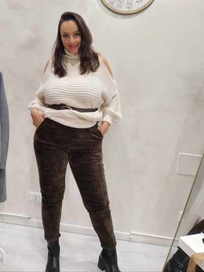 Pantaloni Simil Velluto