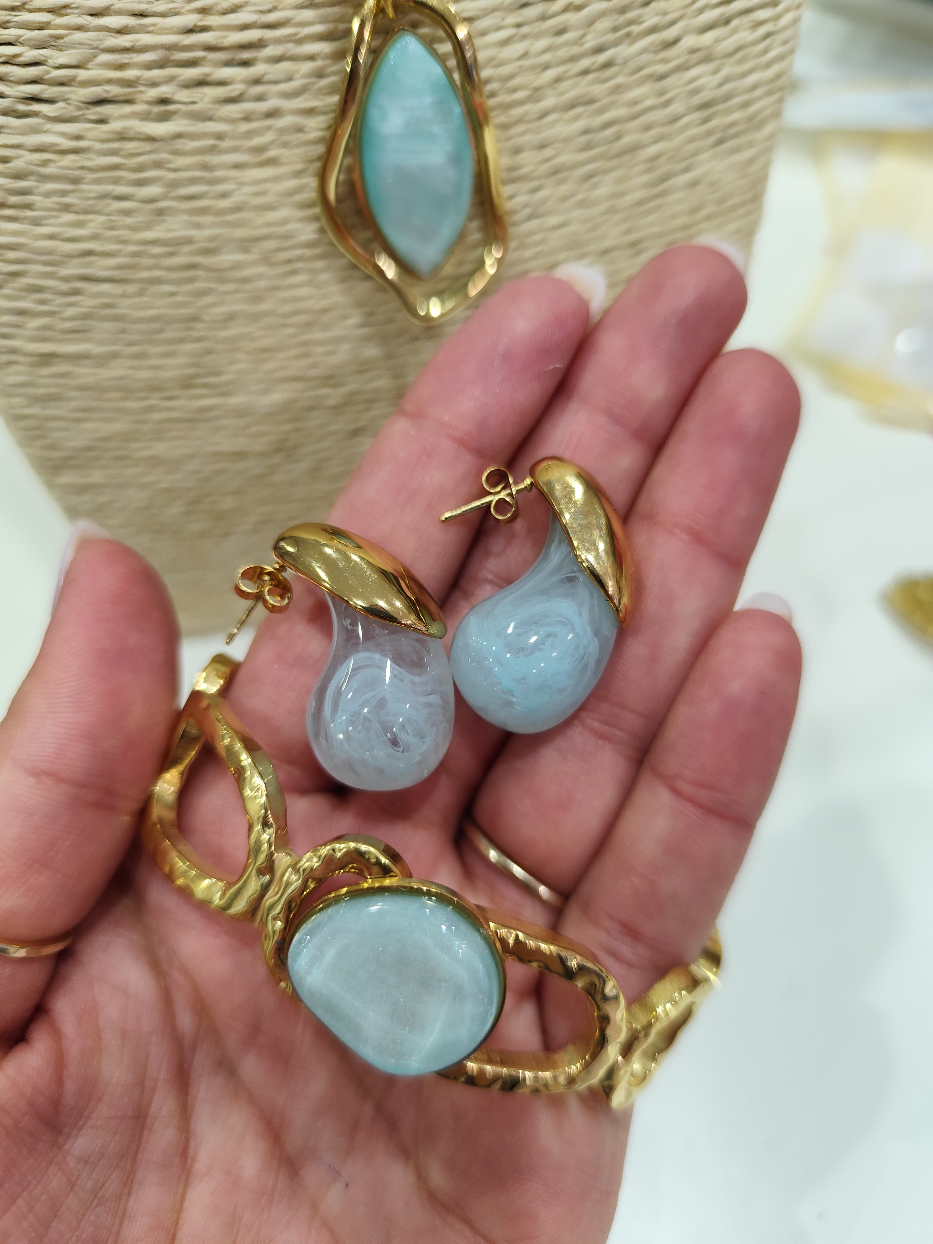 Orecchini Goccia Special Azzurro