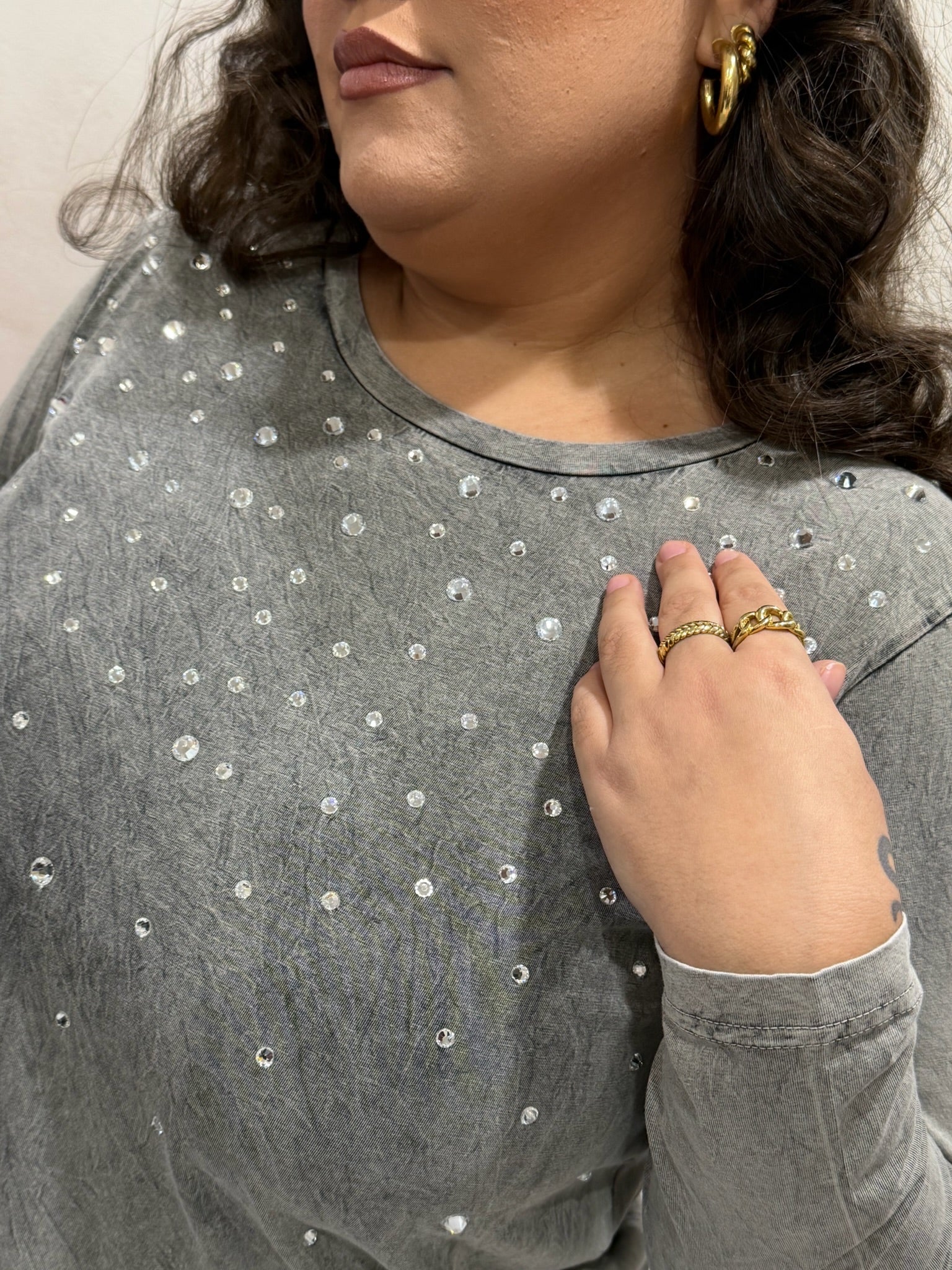 Maglia con Strass - Sophia Curvy