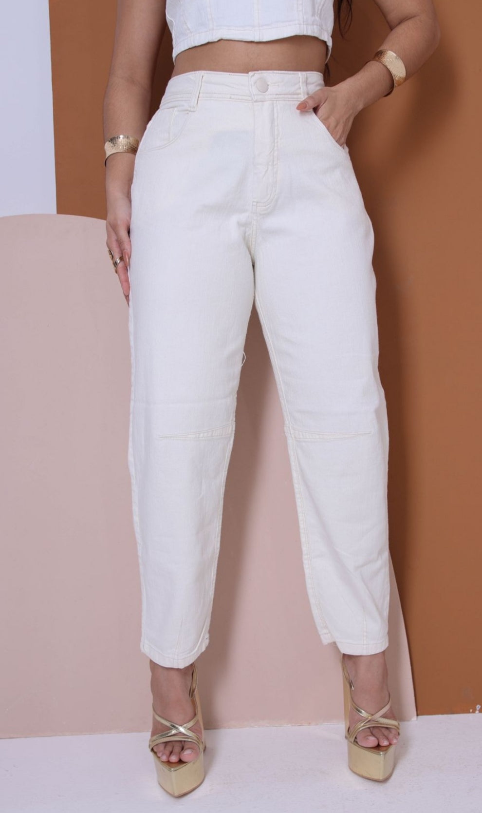 Slouchy Jeans OFF white Made in Brazil