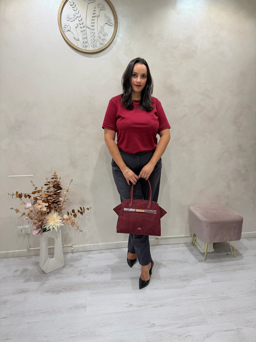 T-shirt in cotone con passamaneria - MADE IN 1982