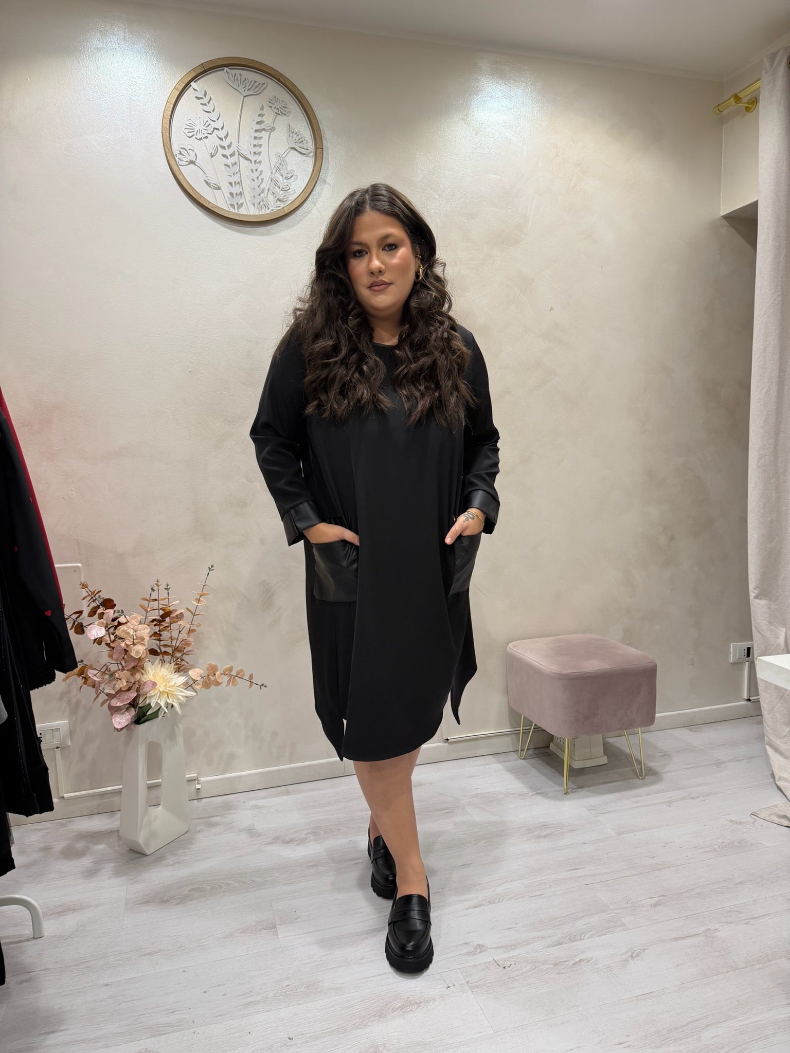 Abito tasche fluido - Sophia Curvy