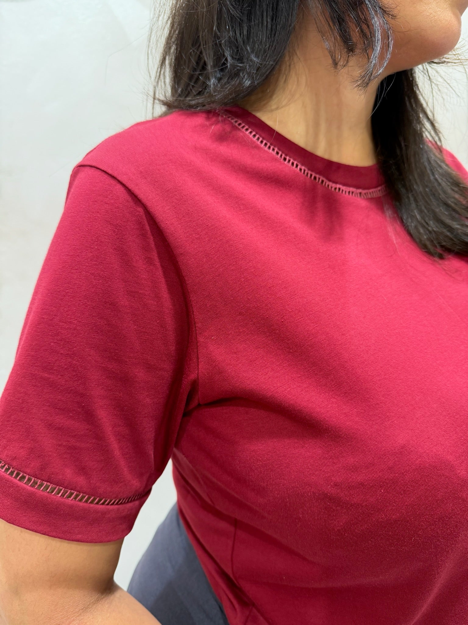 T-shirt in cotone con passamaneria - MADE IN 1982