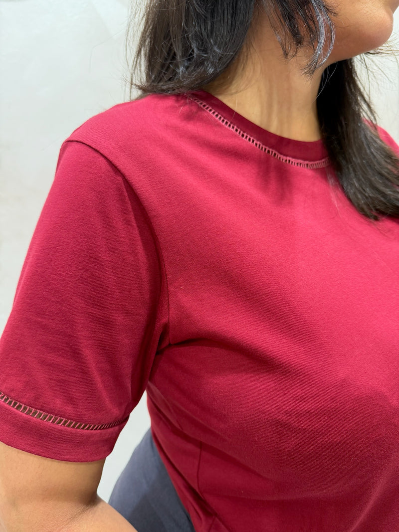 T-shirt in cotone con passamaneria - MADE IN 1982