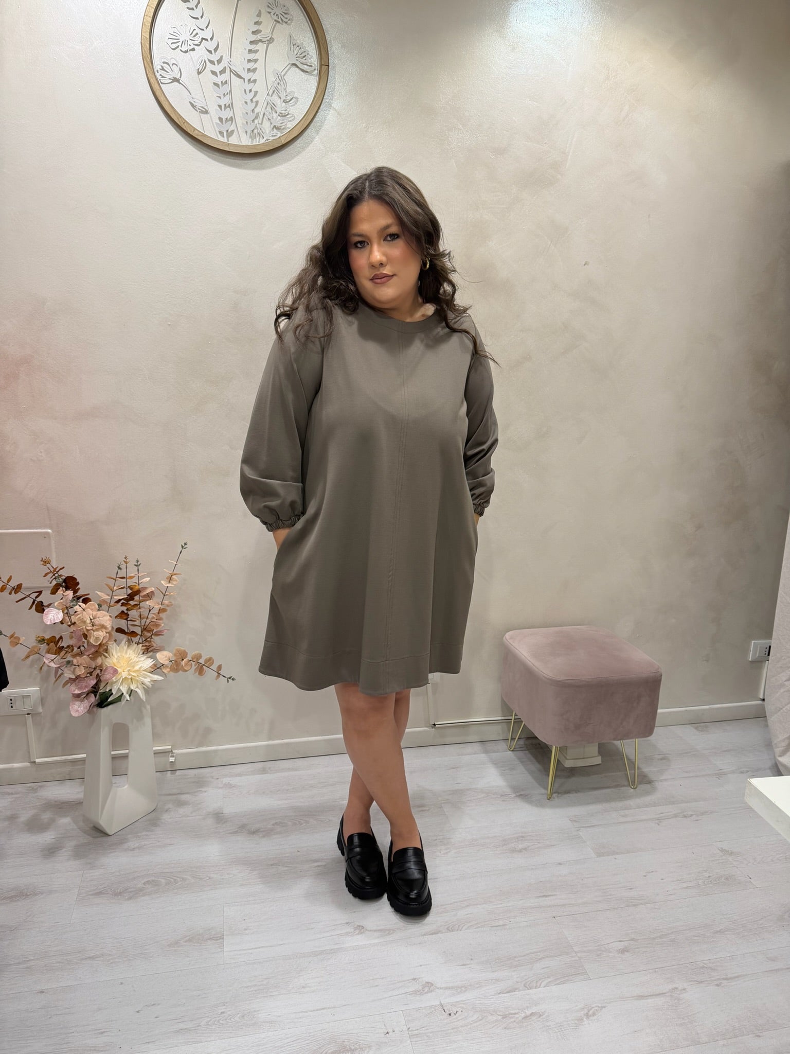 Mini abito in Punto Milano - Sophia Curvy